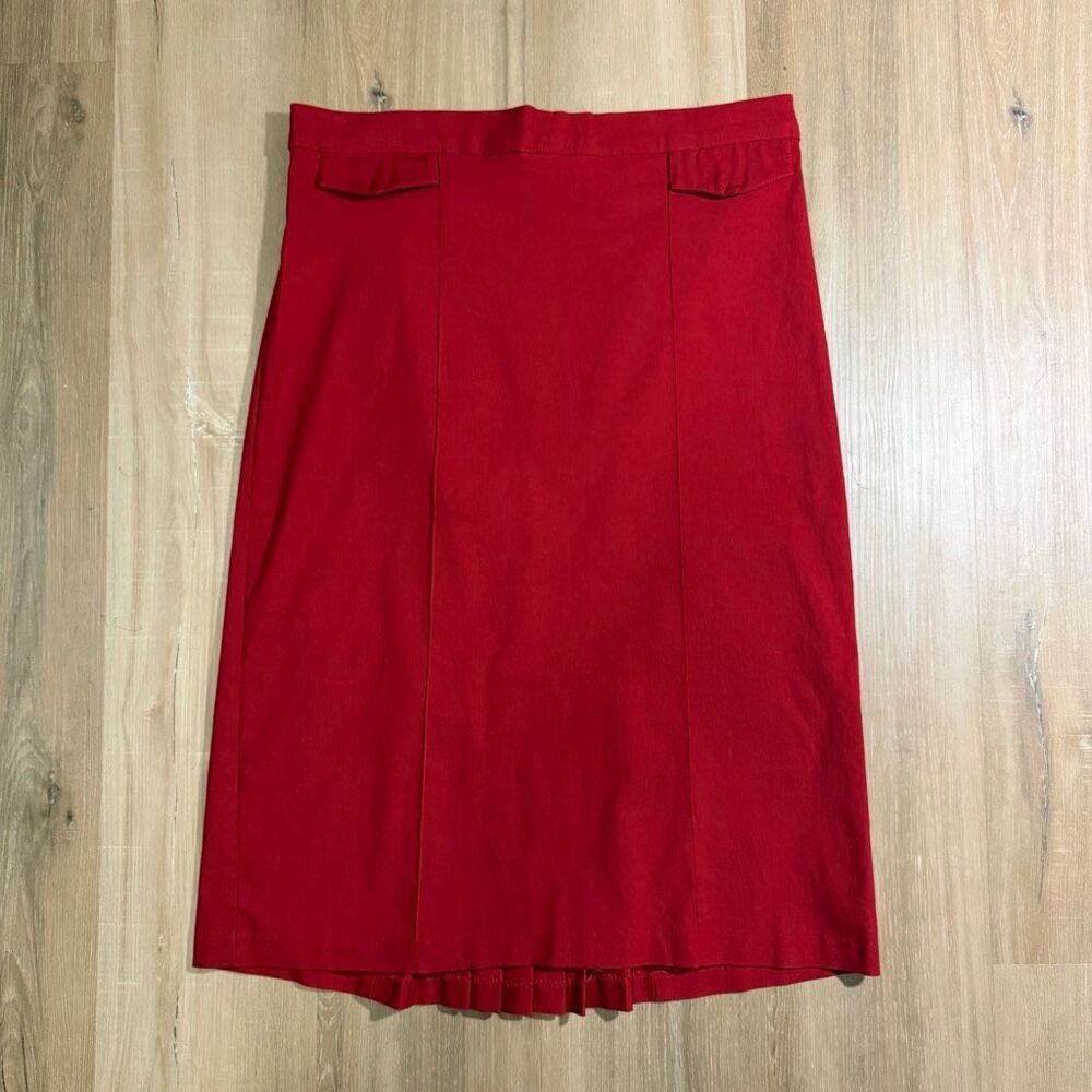 Stop Staring Red Pencil Skirt High Waist Rockabilly Pinup Sz 18 Retro Glam Vixen